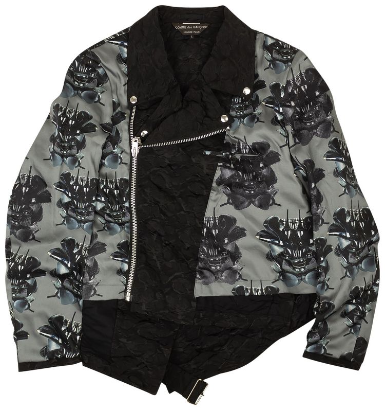 Comme des Garcons Homme Plus Panelled Biker Jacket Multicolor