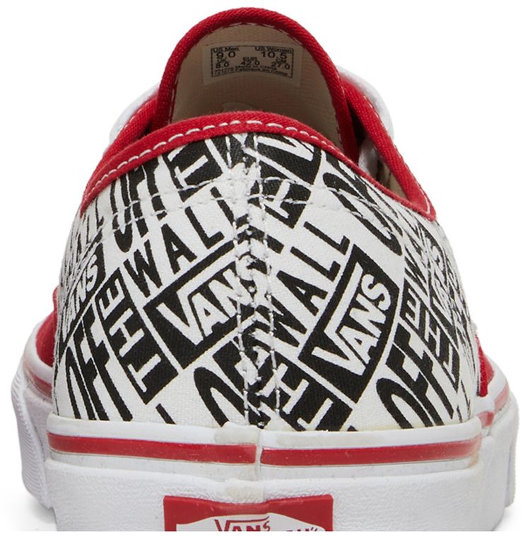 Vans Authentic OTW Repeat   Racing Red