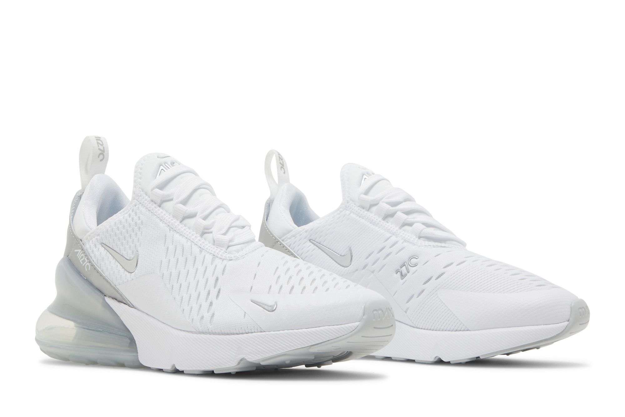 Nike air max 270 platinum white clearance