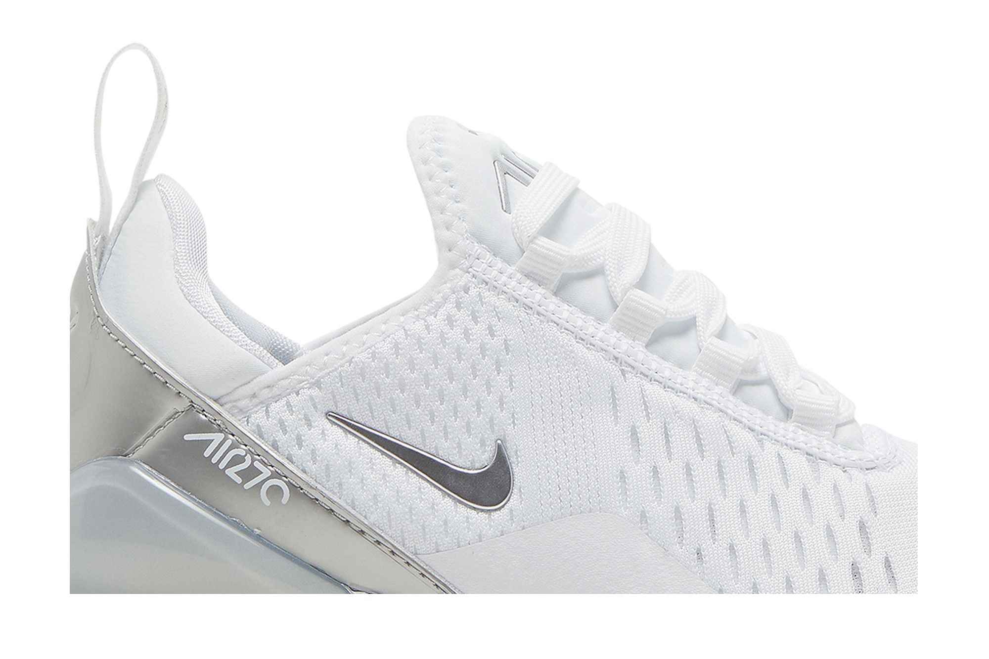 Women's nike air max 270 black/white/pure platinum/white top