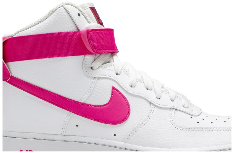 Buy Wmns Air Force High 'White Fuchsia' 334031 110 GOAT