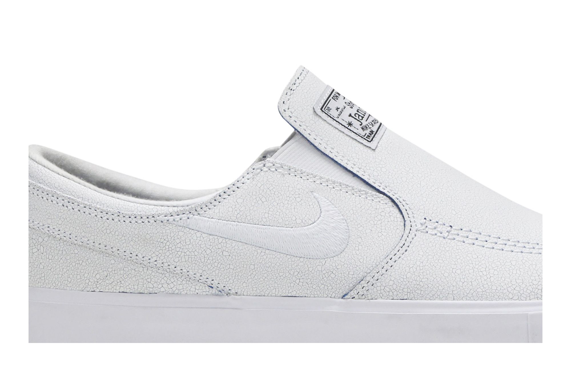 Nike sb janoski slip on white discount