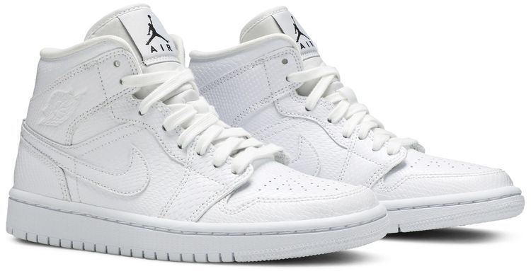Wmns Air Jordan 1 Mid White Snakeskin