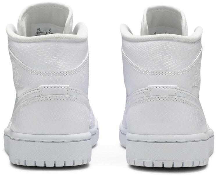 Wmns Air Jordan 1 Mid White Snakeskin