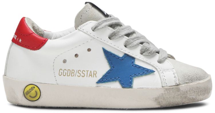 Golden Goose Superstar Infant White Blue Red