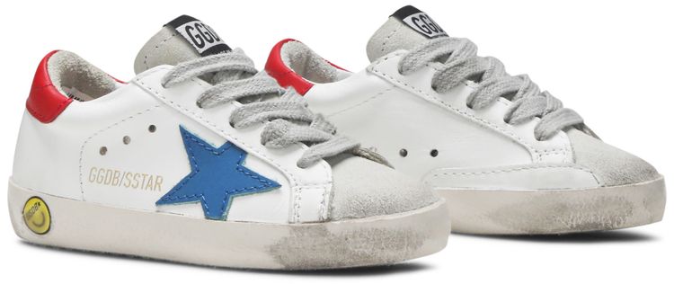 Golden Goose Superstar Infant White Blue Red
