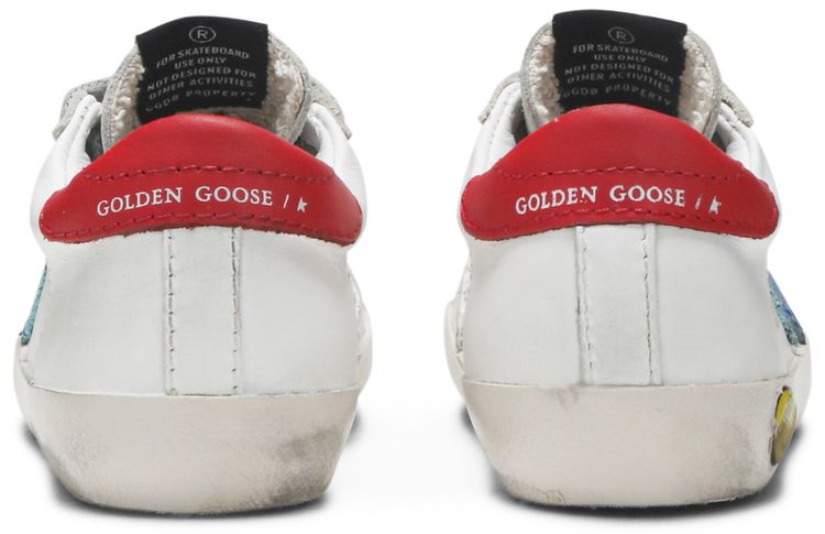 Golden Goose Superstar Infant White Blue Red