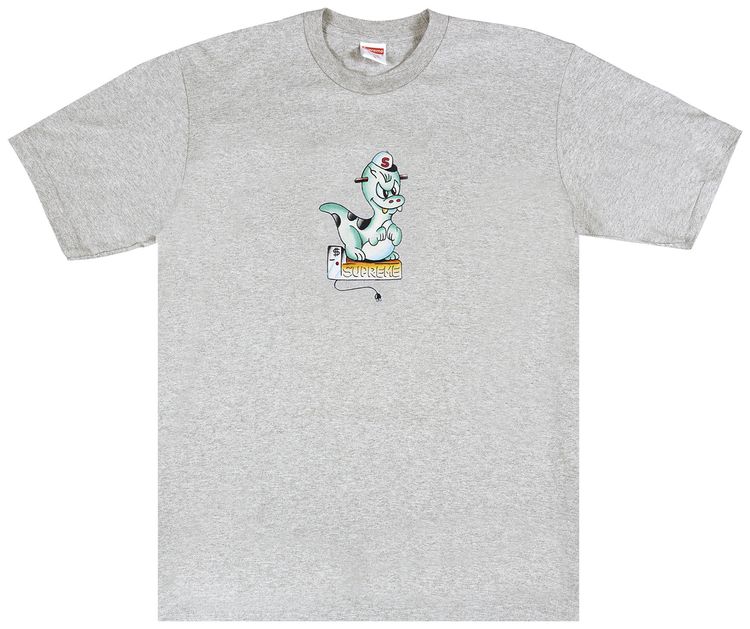 Supreme Dinosaur Tee Heather Grey