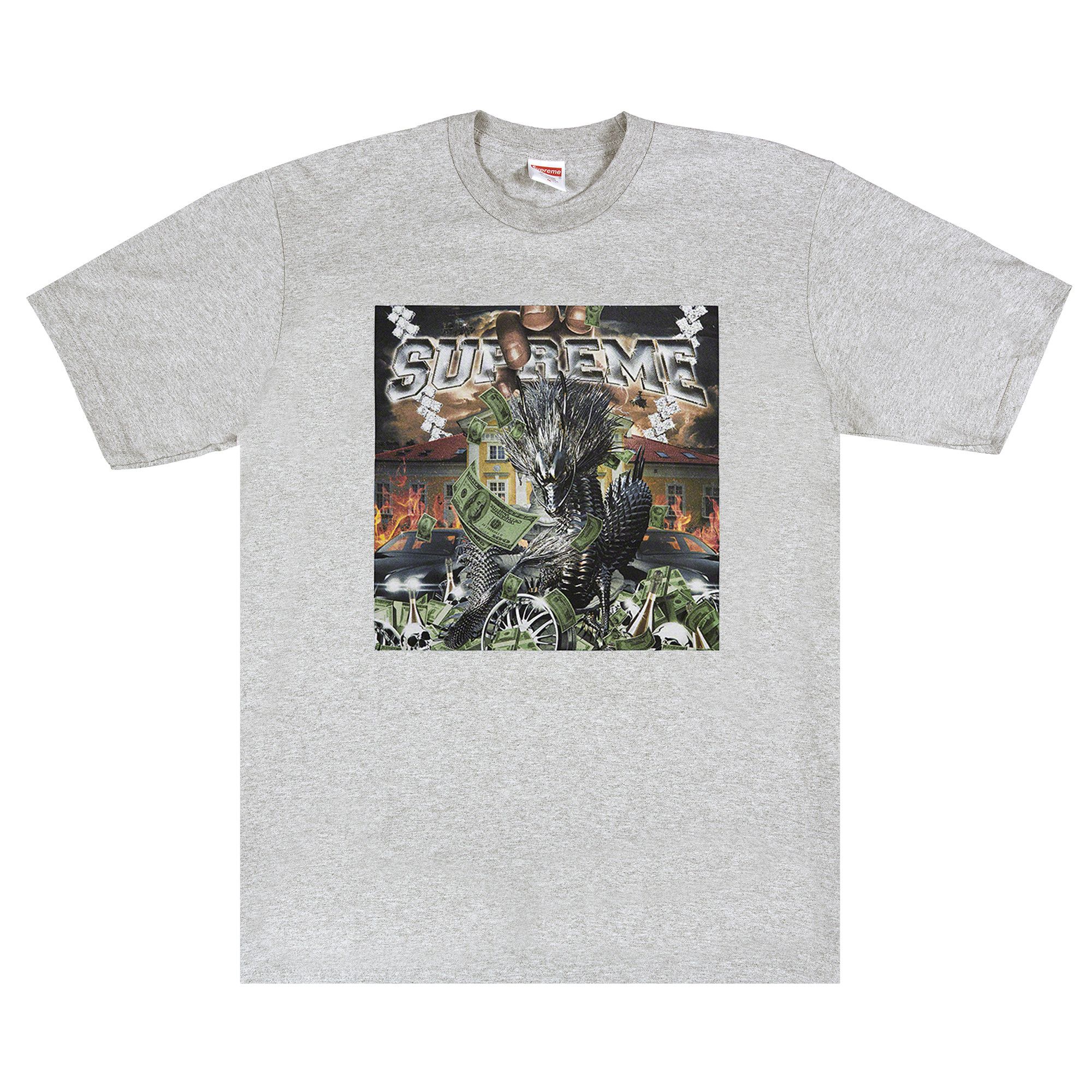 Supreme Dragon Tee Heather Grey