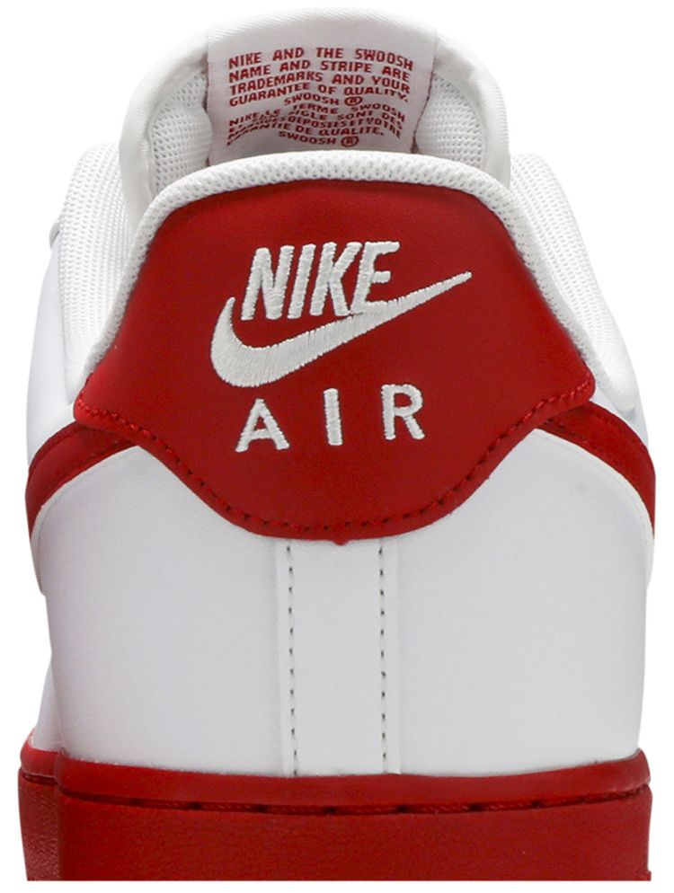 Nike Air Force 1 Low White Red Sole