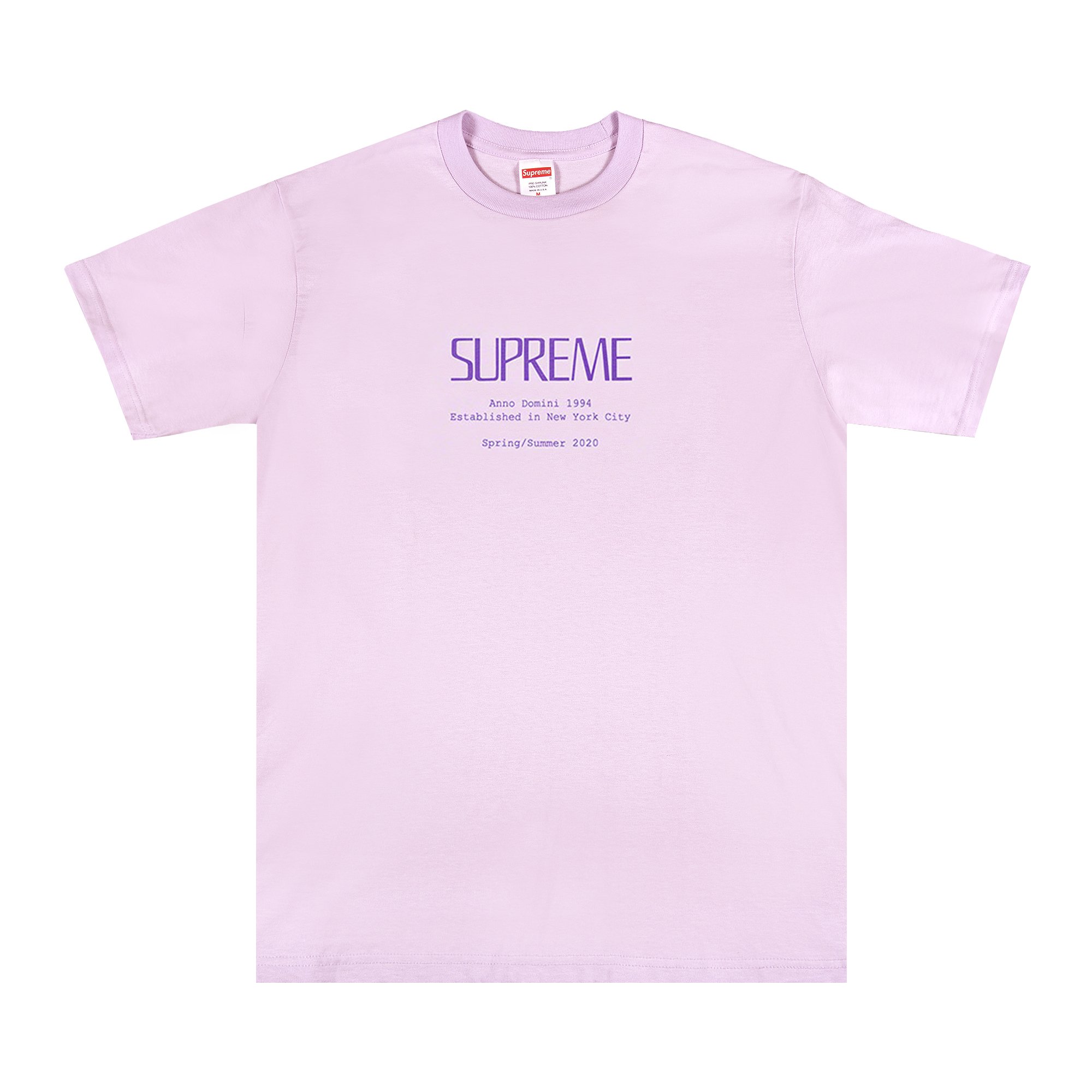 Buy Supreme Anno Domini Tee 'Light Purple' - SS20T72 LIGHT PURPLE ...
