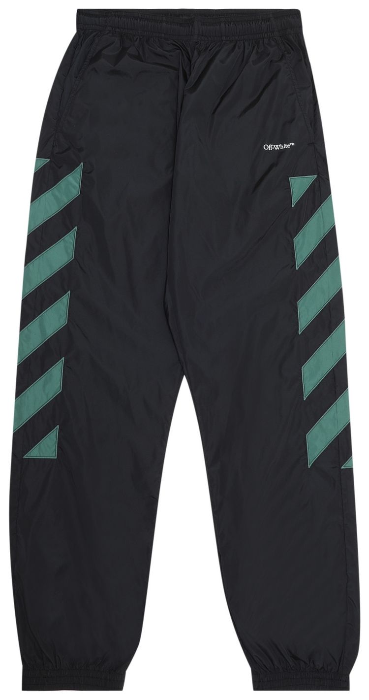 Off White Diag Nylon Track Pant BlackWhite