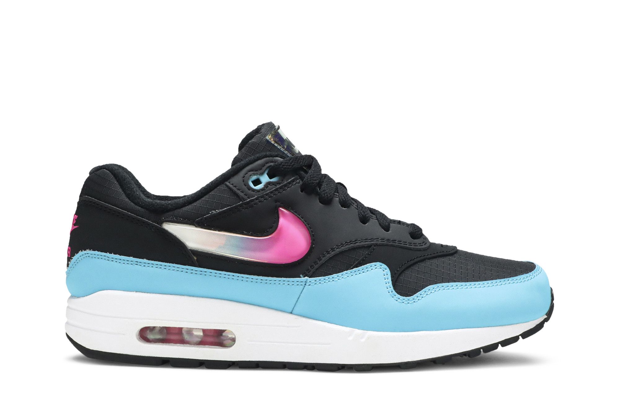 Buy Air Max 1 Jewel Swoosh Black Blue Furry CI2450 001 GOAT