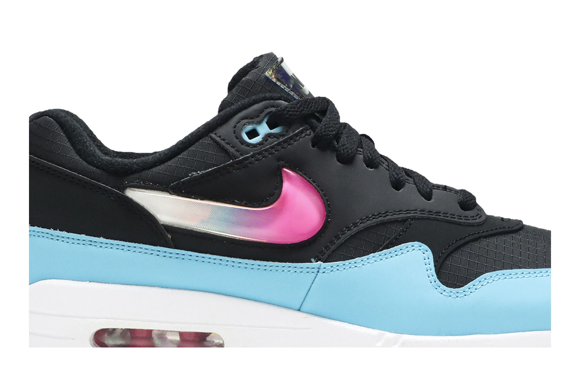 Buy Air Max 1 Jewel Swoosh Black Blue Furry CI2450 001 GOAT