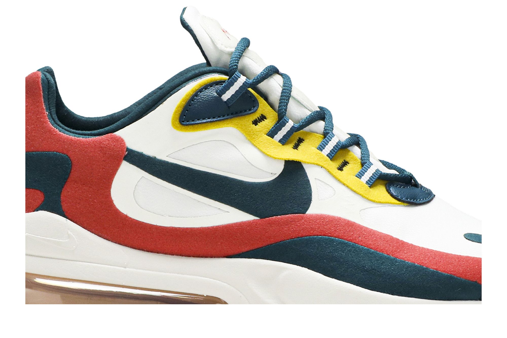 Size 6.0 Air Max 270 React White Turquoise Yellow