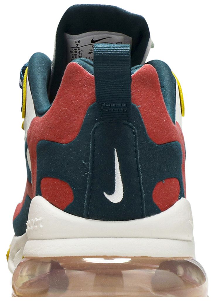 Nike Air Max 270 React White Turquoise Yellow