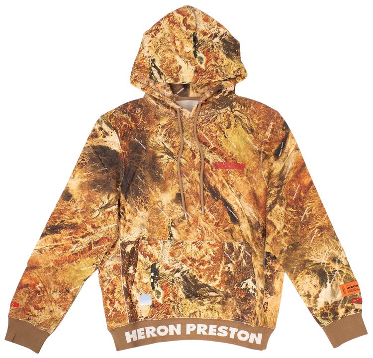 Heron Preston Logo Hooded Sweatshirt Camouflage