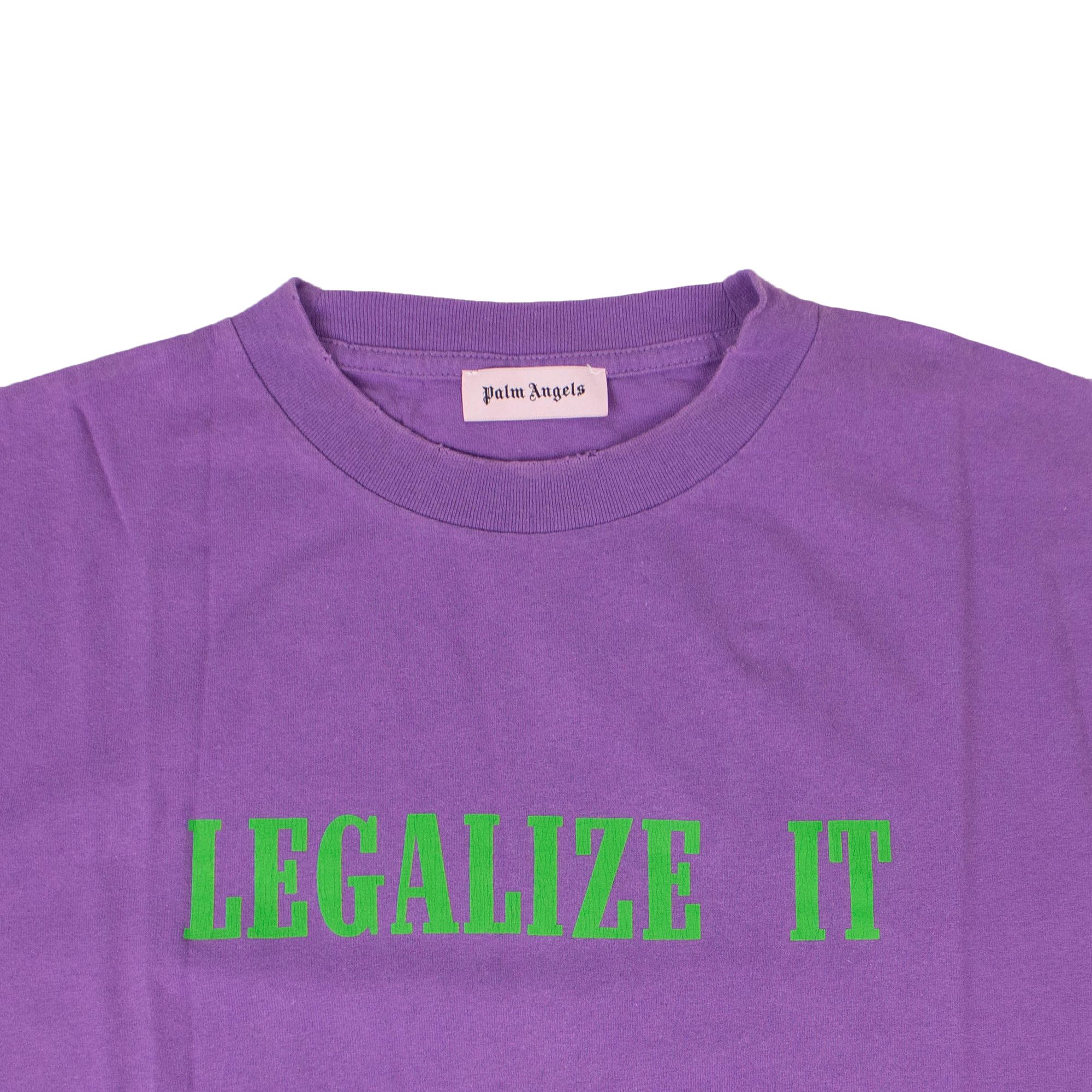 パームエンジェルス PALM ANGELS Legalize It Tee Buy Palm Angels Legalize It T-Shirt 'Purple