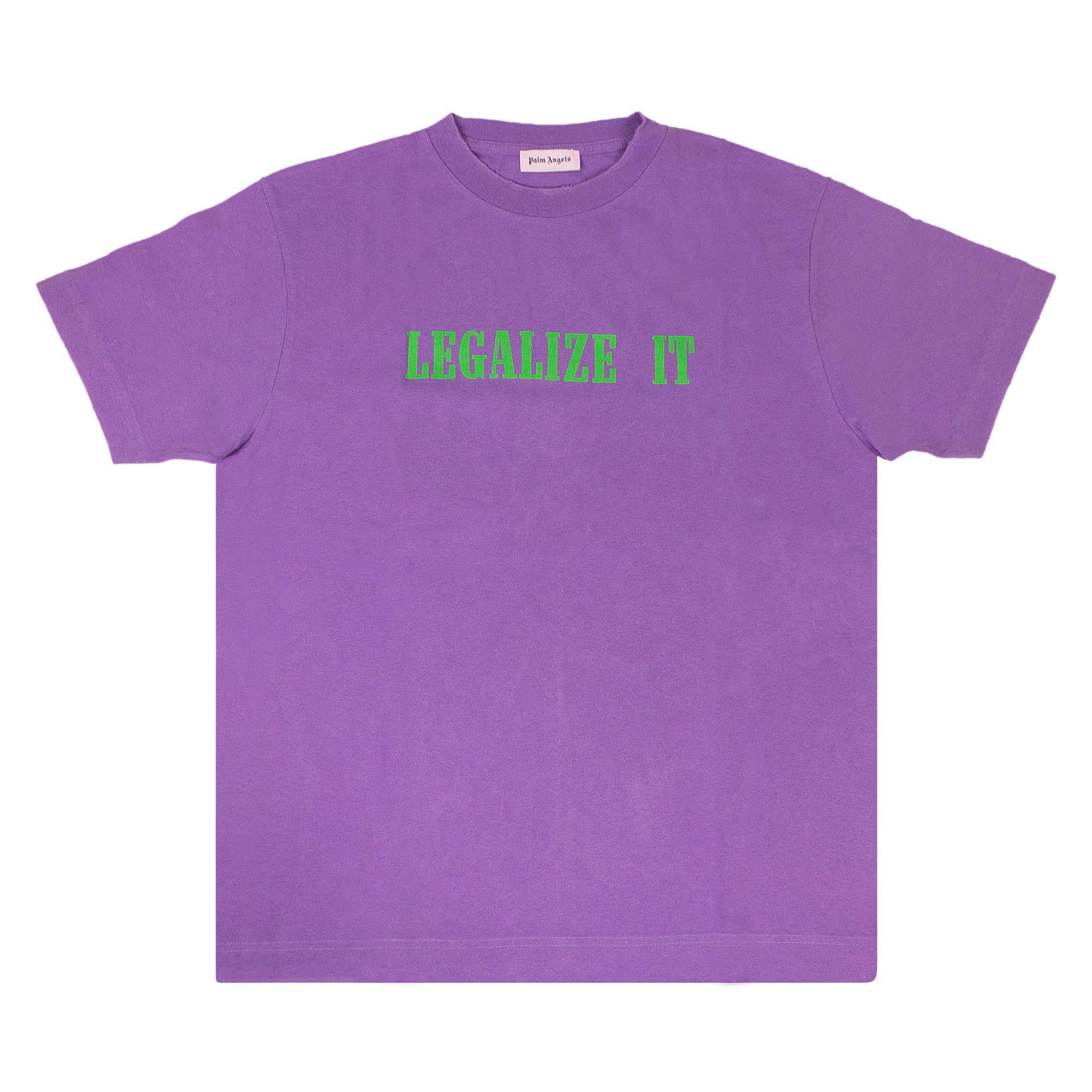 パームエンジェルス PALM ANGELS Legalize It Tee Buy Palm Angels Legalize It T-Shirt 'Purple