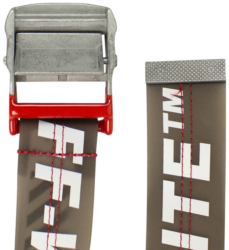 Off White Logo Industrial Belt Black