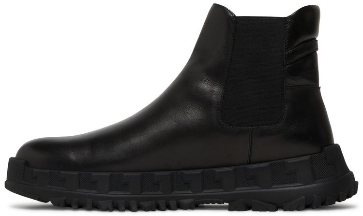Versace Medusa Chelsea Boots Black