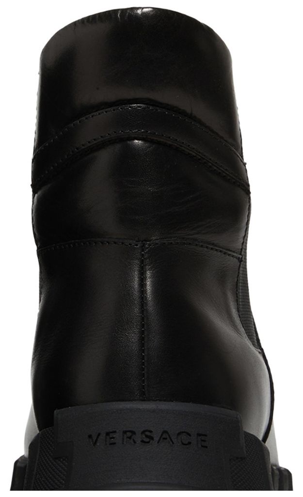 Versace Medusa Chelsea Boots Black