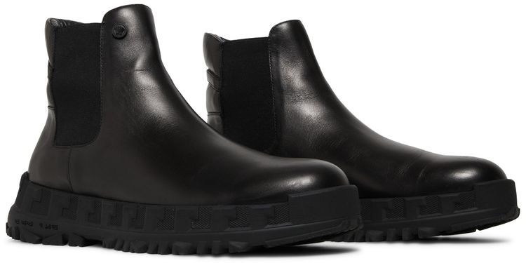Versace Medusa Chelsea Boots Black