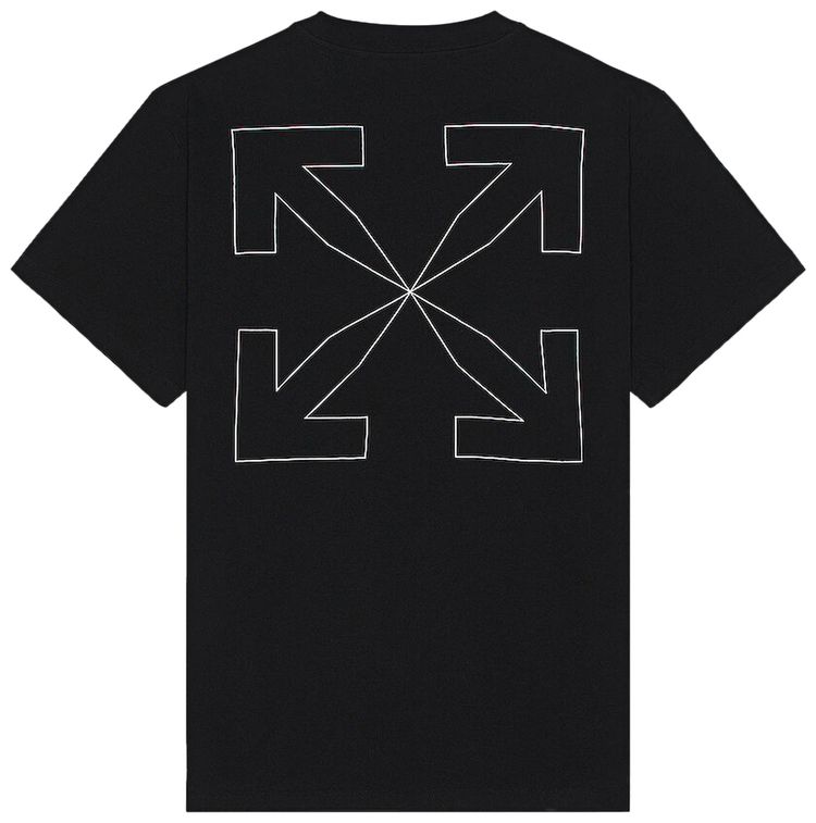 Off White Arrows Logo Print Tee Black