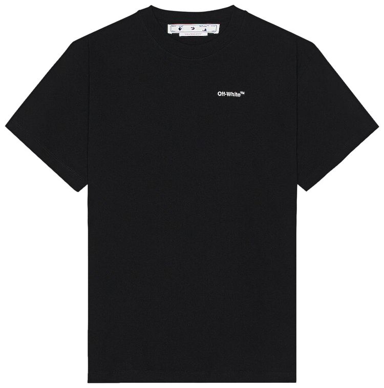 Off White Arrows Logo Print Tee Black