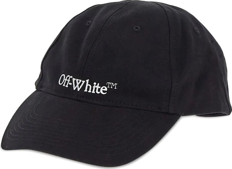 Off White Bookish Base Cap Black