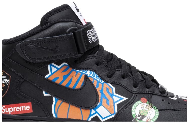 Supreme x NBA x Nike Air Force 1 Mid 07 Black