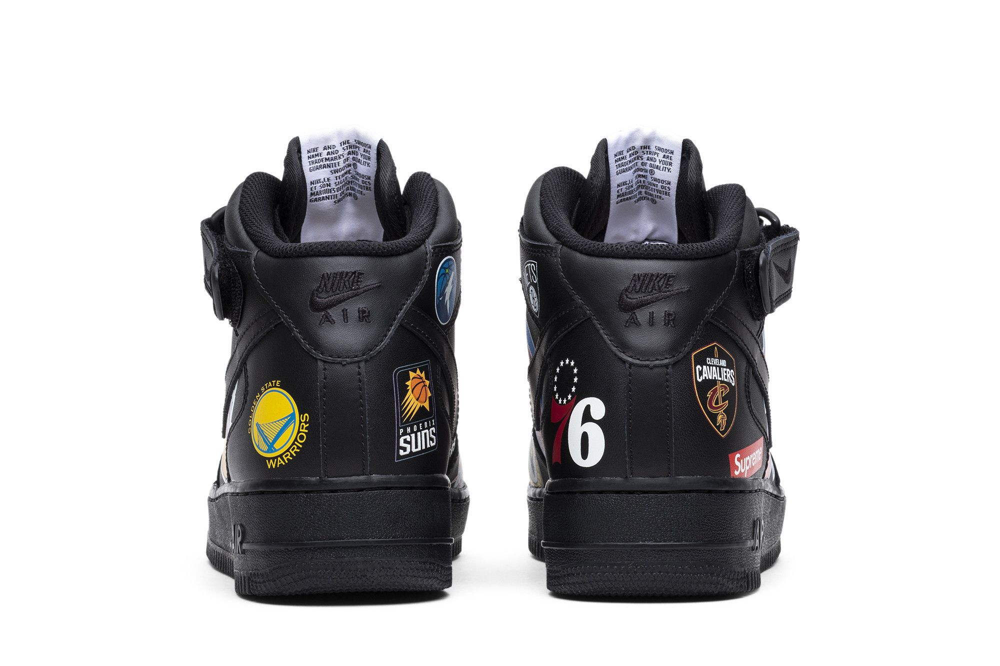 Buy Supreme x NBA x Air Force 1 Mid 07 Black AQ8017 001 GOAT CA