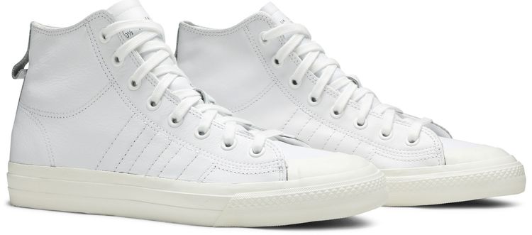 Adidas Nizza RF High Recon Leather Triple White