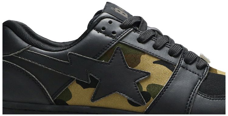 Bapesta Low M1 1st Camo   Black