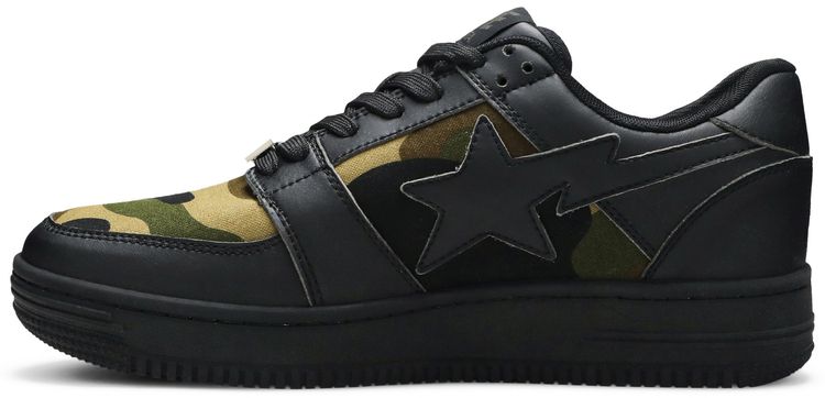 Bapesta Low M1 1st Camo   Black