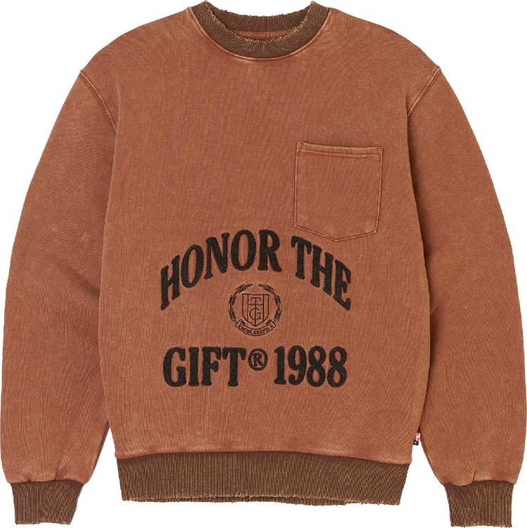 Honor The Gift 1988 Logo Crew Neck 'Brown'