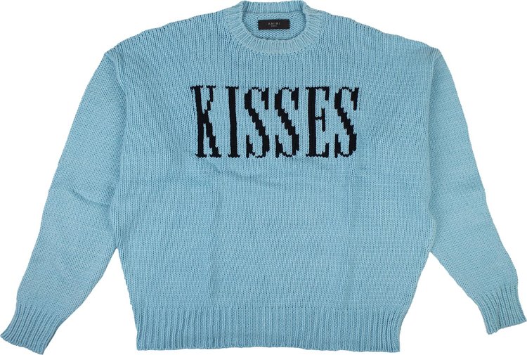 Amiri Kisses Oversized Sweater 'Light Blue'
