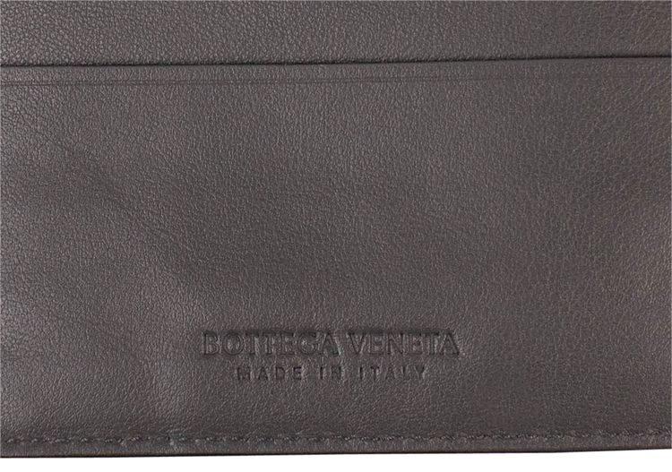 Bottega Veneta Intrecciato Bi Fold Wallet Black