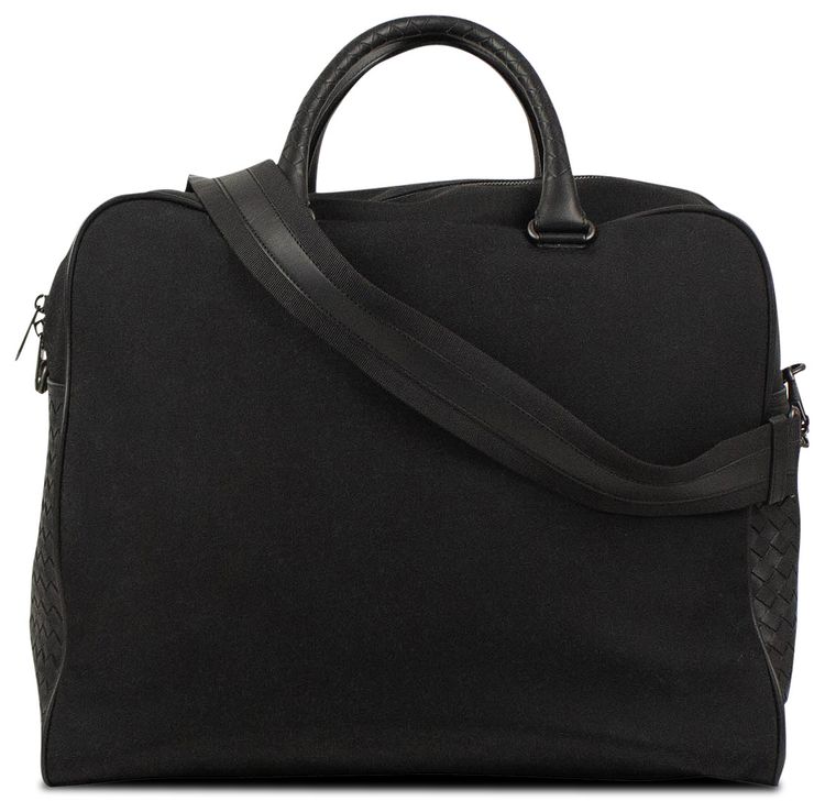 Bottega Veneta Canvas Duffel Bag Black