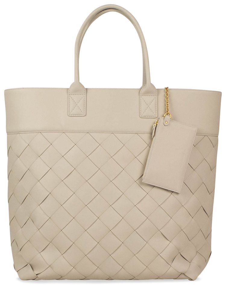 Bottega Veneta Maxi Cabat Tote Bag Mist White