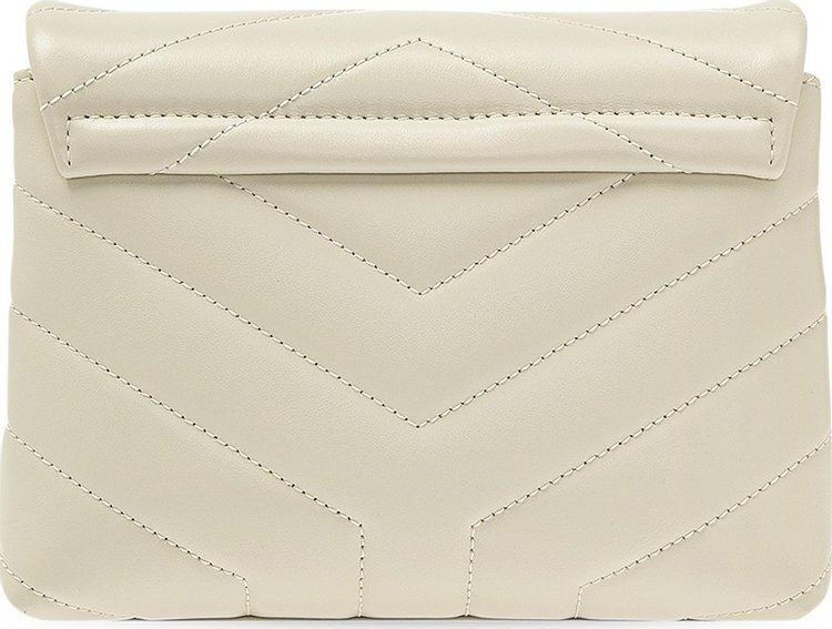 Saint Laurent YSL Quilted Monogram Bag Crema Soft