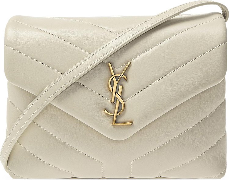 Saint Laurent YSL Quilted Monogram Bag 'Crema Soft'