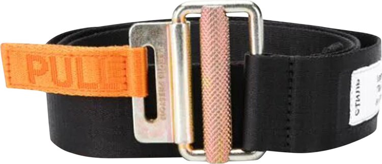 Heron Preston Logo Tape Belt 'Black/Gold'
