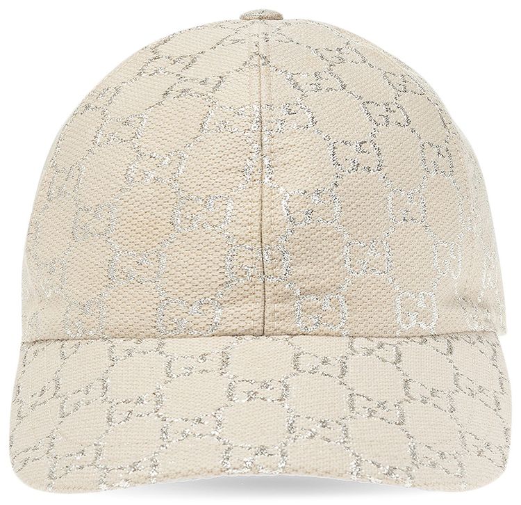 Gucci GG Lam Baseball Hat WhiteBlack