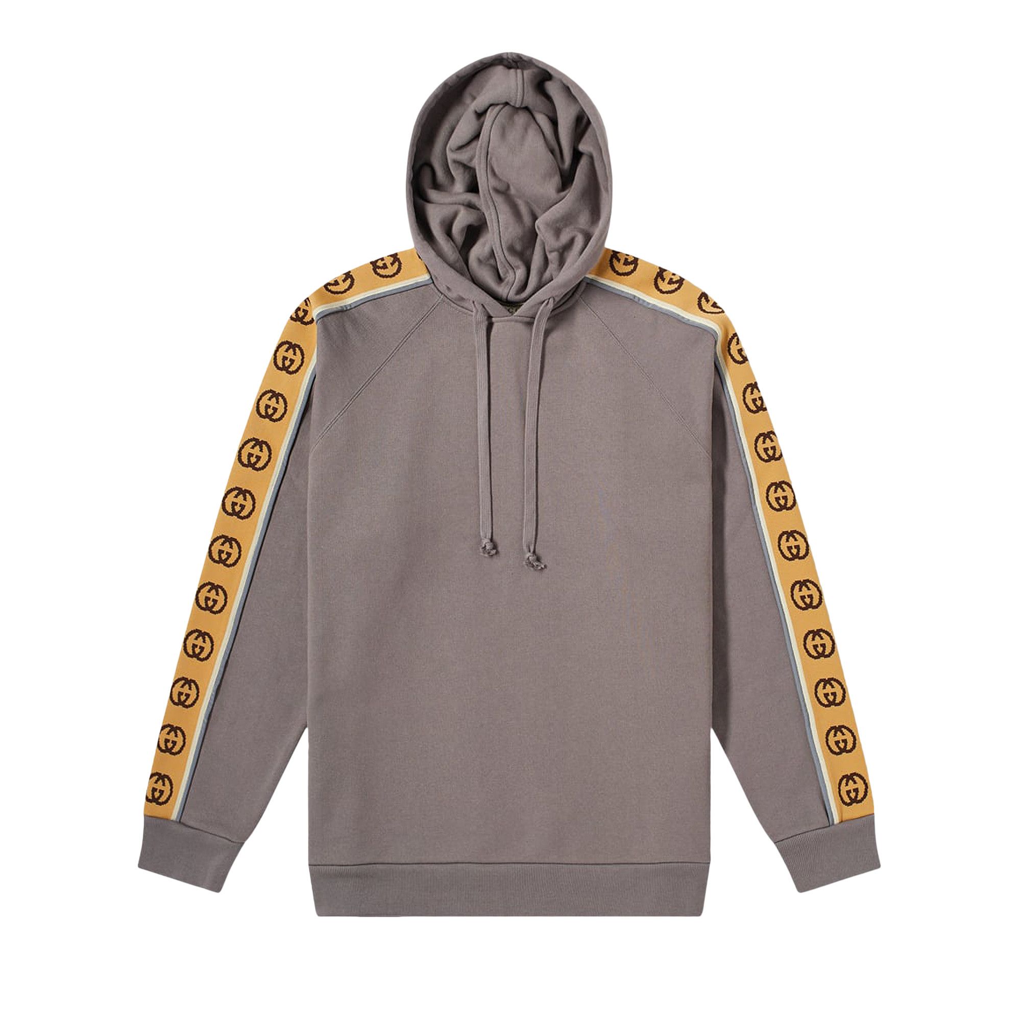 Buy Gucci Tape Detail Popover Hoodie Smoke Grey 596230 XJBUW 1233 GOAT
