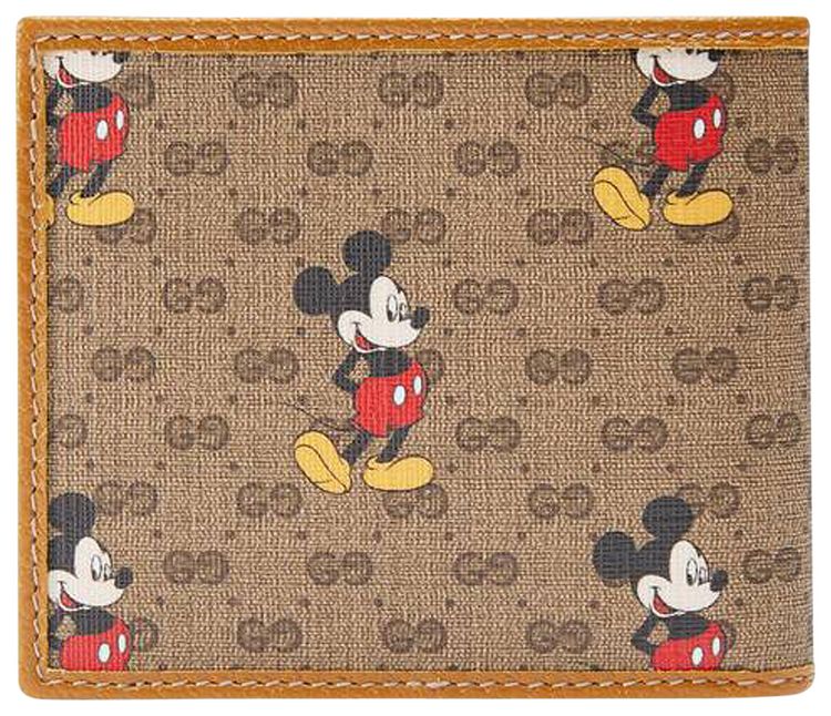 Gucci x Disney Mickey Print Wallet Beige