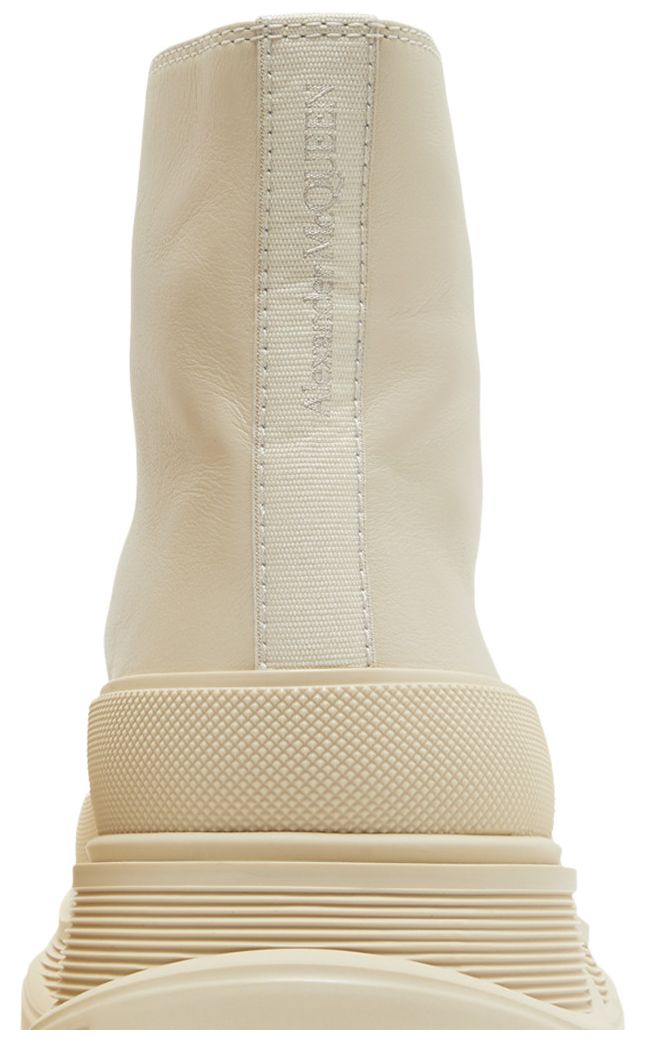 Alexander McQueen Tread Slick Boot Beige Leather