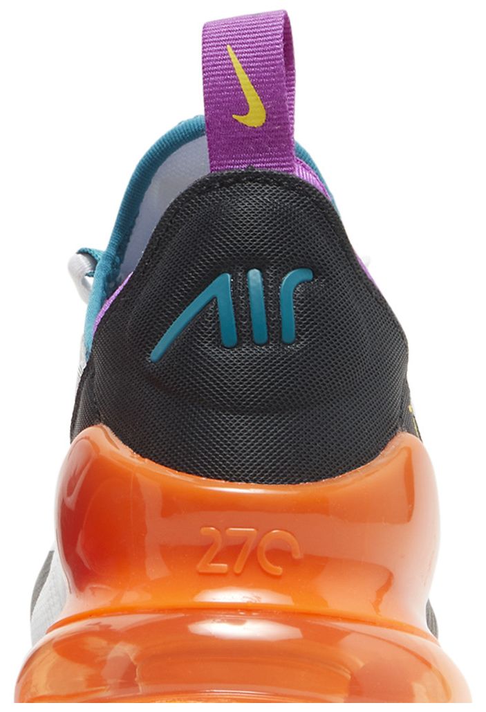 Nike Air Max 270 GS White Orange Purple