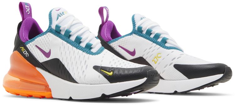 Nike Air Max 270 GS White Orange Purple