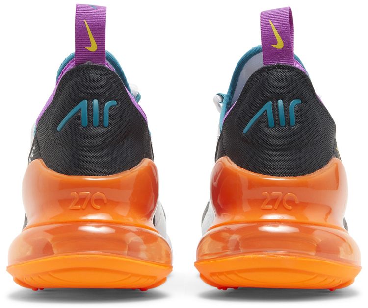 Nike Air Max 270 GS White Orange Purple